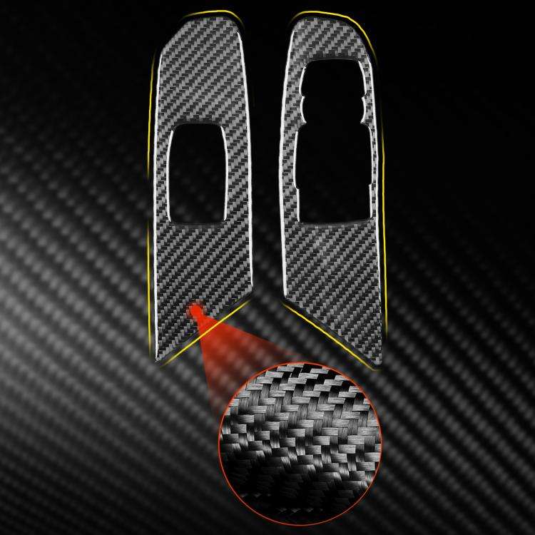 For Chevrolet Corvette C8 2pcs /Set Right-Hand Drive Lift Button Decorative Sticker(Black)