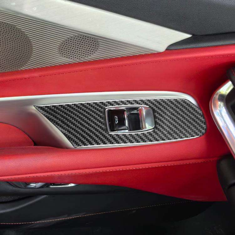 For Chevrolet Corvette C8 2pcs /Set Right-Hand Drive Lift Button Decorative Sticker(Black)