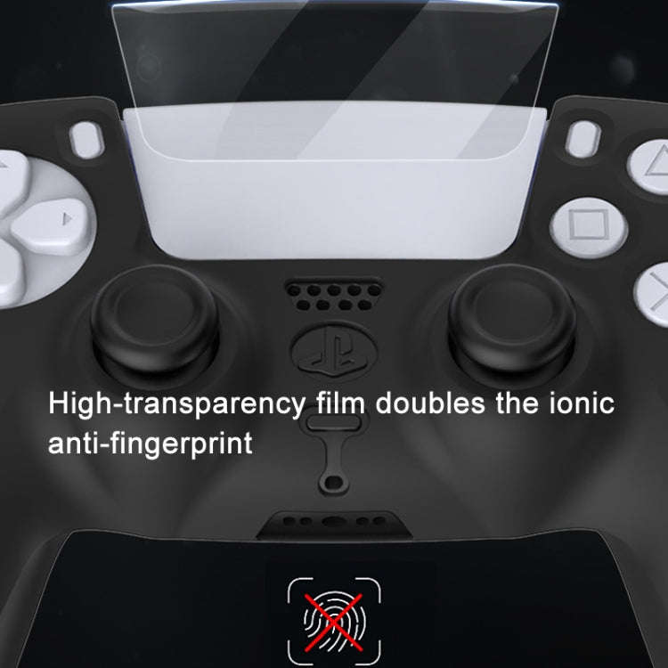 For PS5 Game Controller Joystick Cap Silicone Protective Cover Kit Dustproof Case(Black Polka Dots)