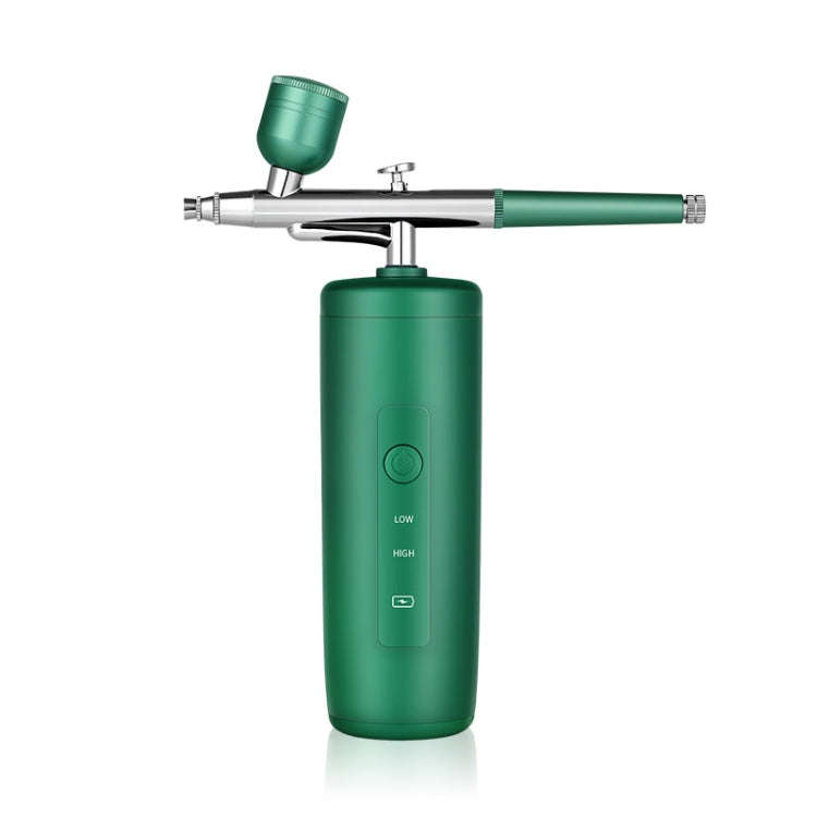 High Pressure Nano Injection Instrument Home Portable Moisturizing Spray(Dark Green)