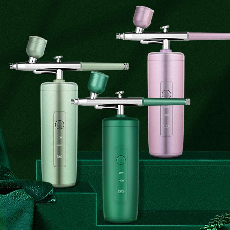 High Pressure Nano Injection Instrument Home Portable Moisturizing Spray(Grass Green)
