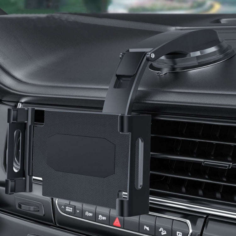 Multifunctional Car Dashboard Suction Cup Phone Clip Folding Holder, Model:  KS06+Ordinary Tray