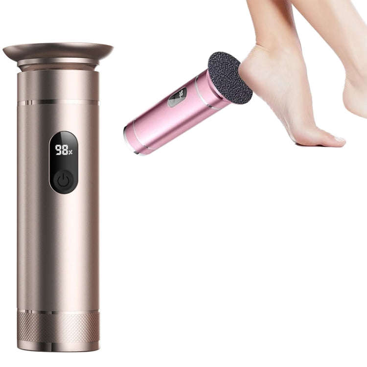 S-608 Smart Digital Display USB Charging Foot Grinder Exfoliating Electric Pedicure(Gold)
