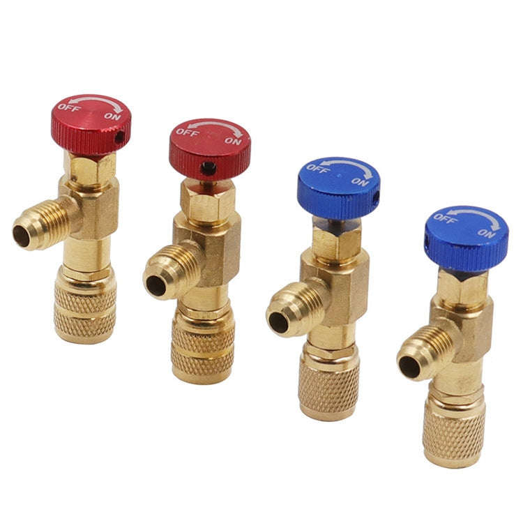 Air Conditioner Fluoridation Safety Valve Refrigerant Filling Connector(Side R410 Bottom R22)
