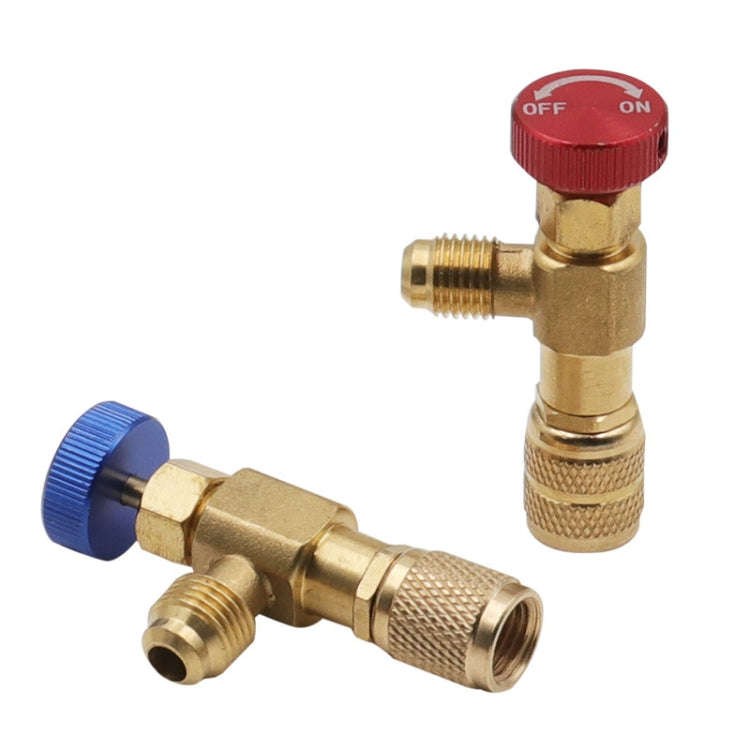 Air Conditioner Fluoridation Safety Valve Refrigerant Filling Connector(Side R22 Bottom R22)