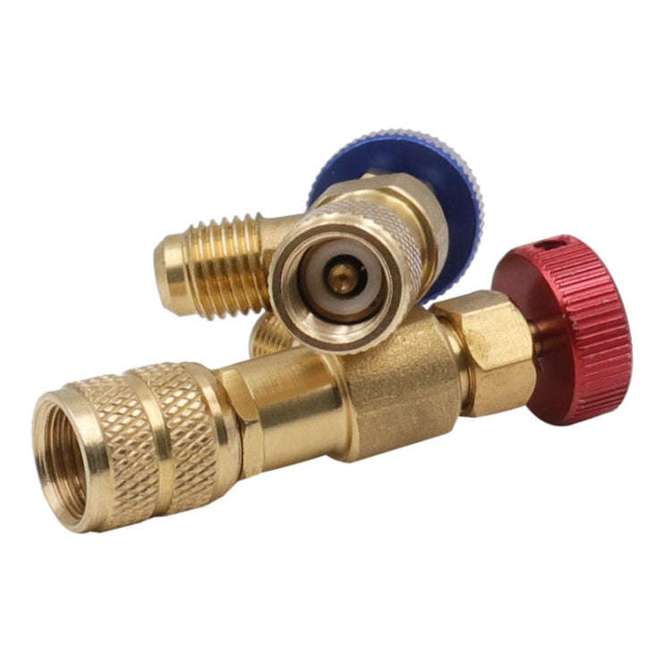 Air Conditioner Fluoridation Safety Valve Refrigerant Filling Connector(Side R22 Bottom R22)