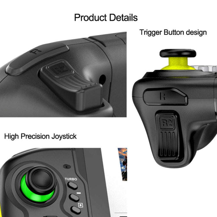 STK-7037 For Switch Game Controller with 6-axis Somatosensory Burst Function(Yellow Green)