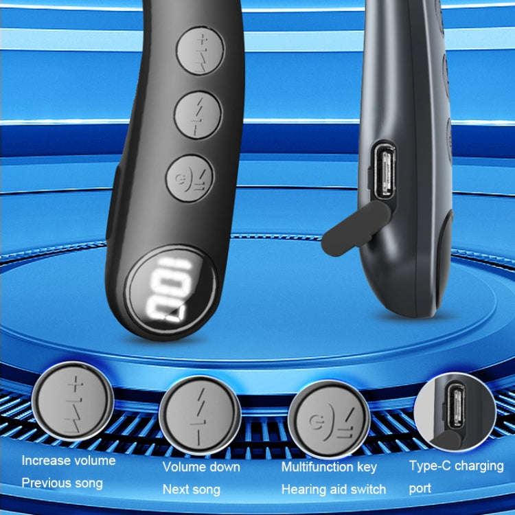 Z3 Free Multifunctional Multi-channel Digital Wireless Hearing Aids for the Elderly(Black)