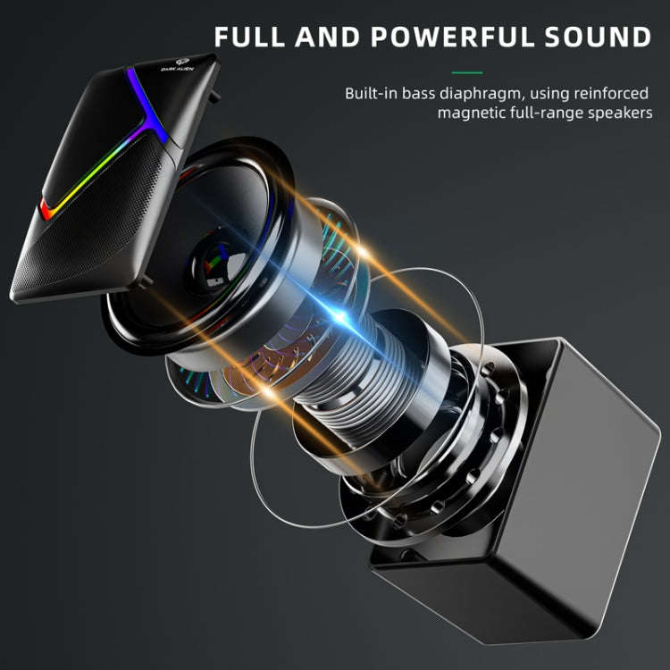 Dark Alien S-510 Computer USB Wired Computer Stereo Home Multifunctional Stereo, Cable Length: 1.2m