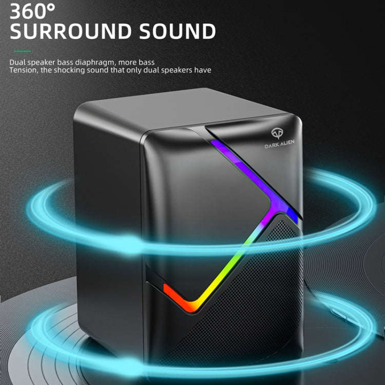 Dark Alien S-510 Computer USB Wired Computer Stereo Home Multifunctional Stereo, Cable Length: 1.2m