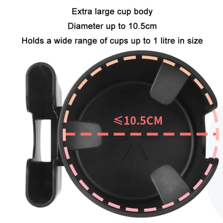 2 In 1 Multifunctional Car Retractable Cup Holder Mobile Phone Holder(Black)