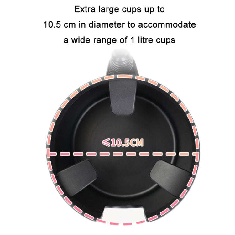 2 in 1 Multifunctional Car Cup Holder Extra Large Mobile Phone Holder(Black)