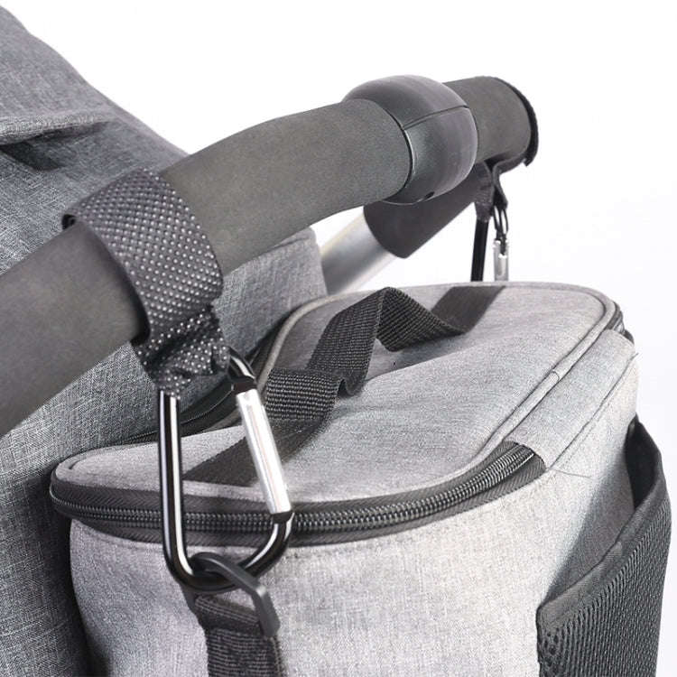 Stroller Wear-Resistant Non-Slip Aluminium Climbing Buckle Hooks(Gray Snowflake)