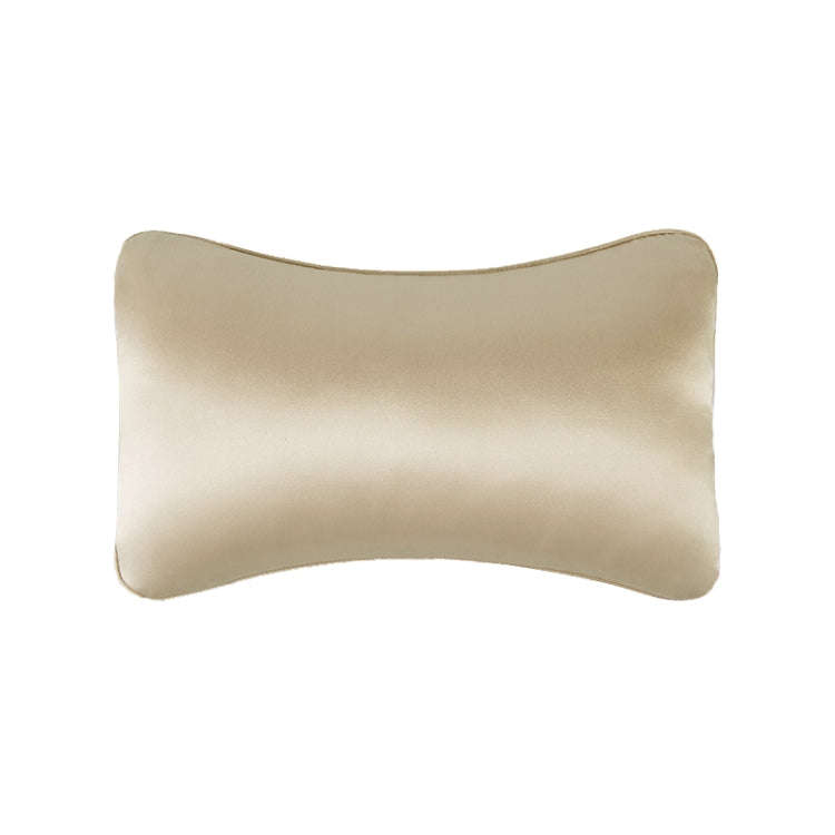 TZ19 Silk Car Head Pillow Car Memory Foam Comfort Lumbar Support(Champagne)