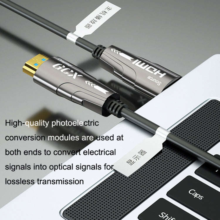 HDMI 2.0 Male To HDMI 2.0 Male 4K HD Active Optical Cable, Cable Length: 60m