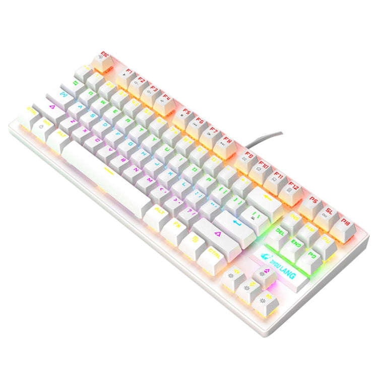 ZIYOULANG K2 87 Keys Office Laptop Punk Glowing Mechanical Wired Keyboard, Cable Length: 1.5m, Co...