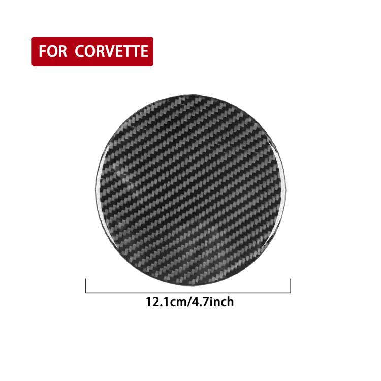 For Chevrolet Corvette C8 Fuel Tank Cover Decorative Stickers(Black)