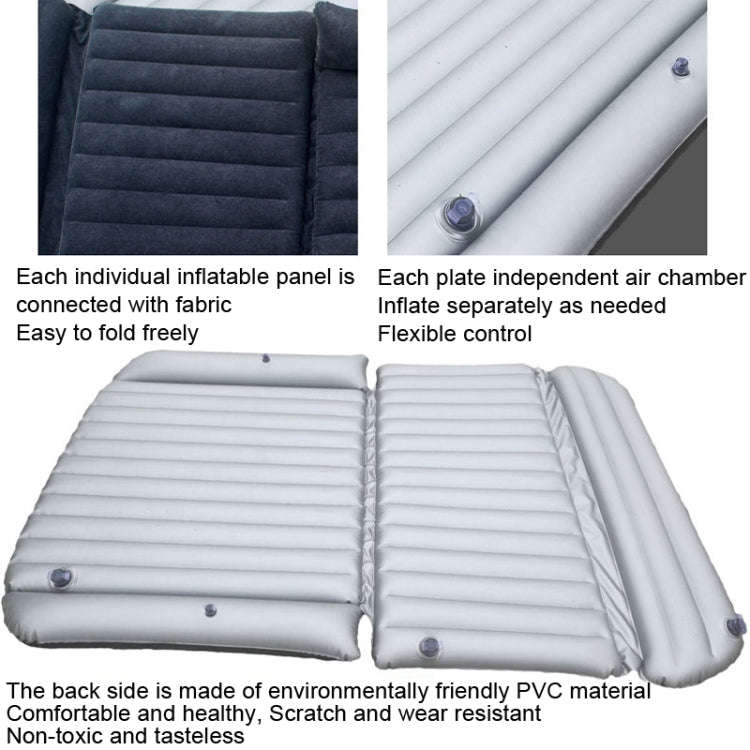 ZQ-418 SUV Rear Trunk Inflatable Bed Cushion Travel Universal Air Bed(Blue Black)