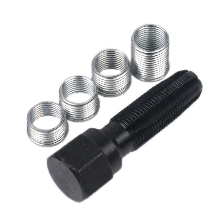 5 PCS/Set 14mm Spark Plug Hole Thread Repair Tool Tap Regenerator