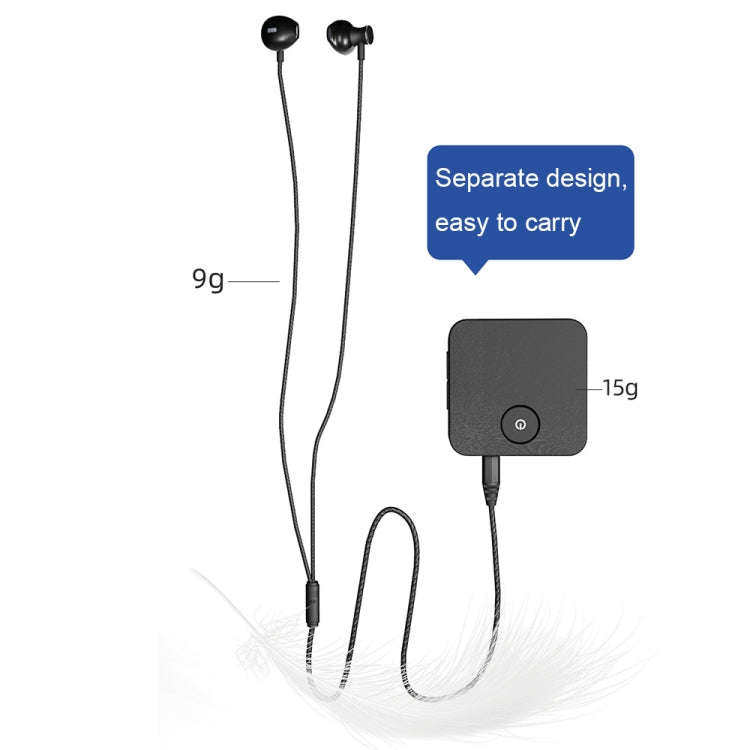 U20 Lavalier Bluetooth Sound Collector Smart Auxiliary Bluetooth Headset(Black)