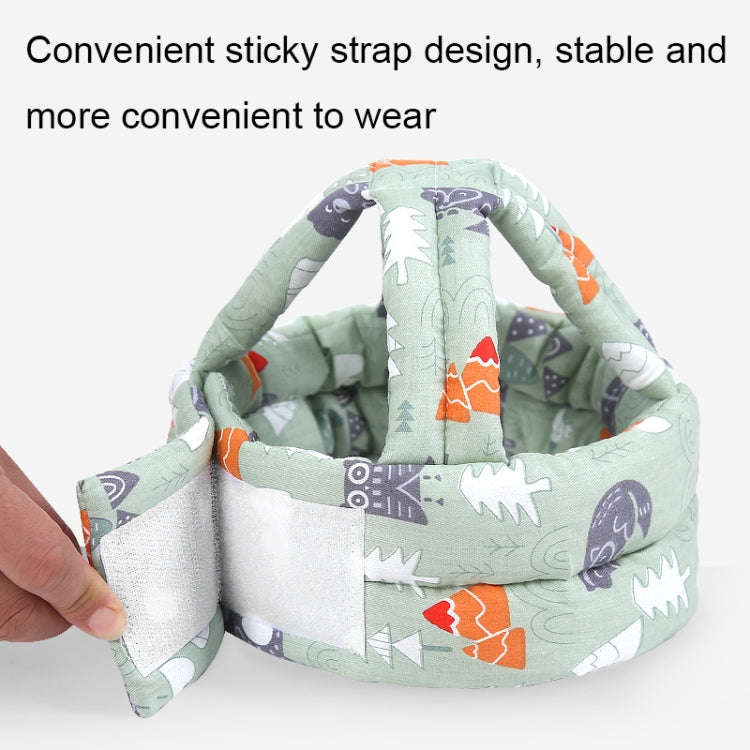 Baby Breathable Anti-fall Head Protective Cap Baby Protective Cap Toddler Bumper Cap, Spec: Gray ...