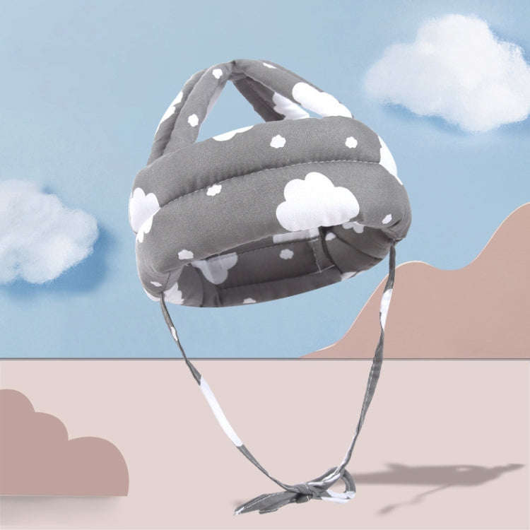 Baby Breathable Anti-fall Head Protective Cap Baby Protective Cap Toddler Bumper Cap, Spec: Gray ...