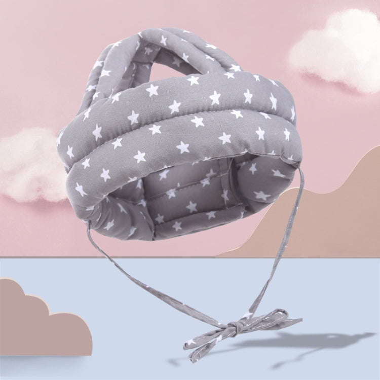 Baby Breathable Anti-fall Head Protective Cap Baby Protective Cap Toddler Bumper Cap, Spec: Gray ...