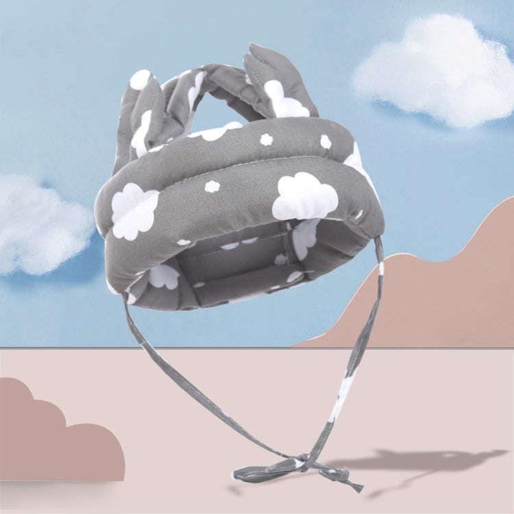 Baby Breathable Anti-fall Head Protective Cap Baby Protective Cap Toddler Bumper Cap, Spec: Gray ...