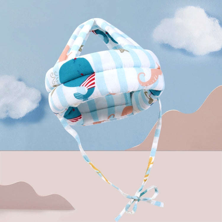 Baby Breathable Anti-fall Head Protective Cap Baby Protective Cap Toddler Bumper Cap, Spec: Dolphin