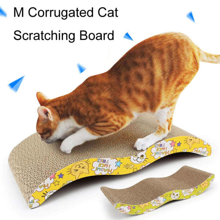 M Corrugated Cat Scratching Board Fun Cat Sharpening Board Color Random Delivery