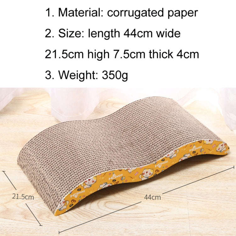 M Corrugated Cat Scratching Board Fun Cat Sharpening Board Color Random Delivery