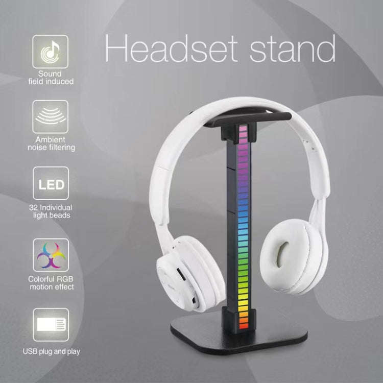 Ajazz Detachable RGB Glowing Game Headset Stand USB Pickup Lamp, Style: Pickup Model