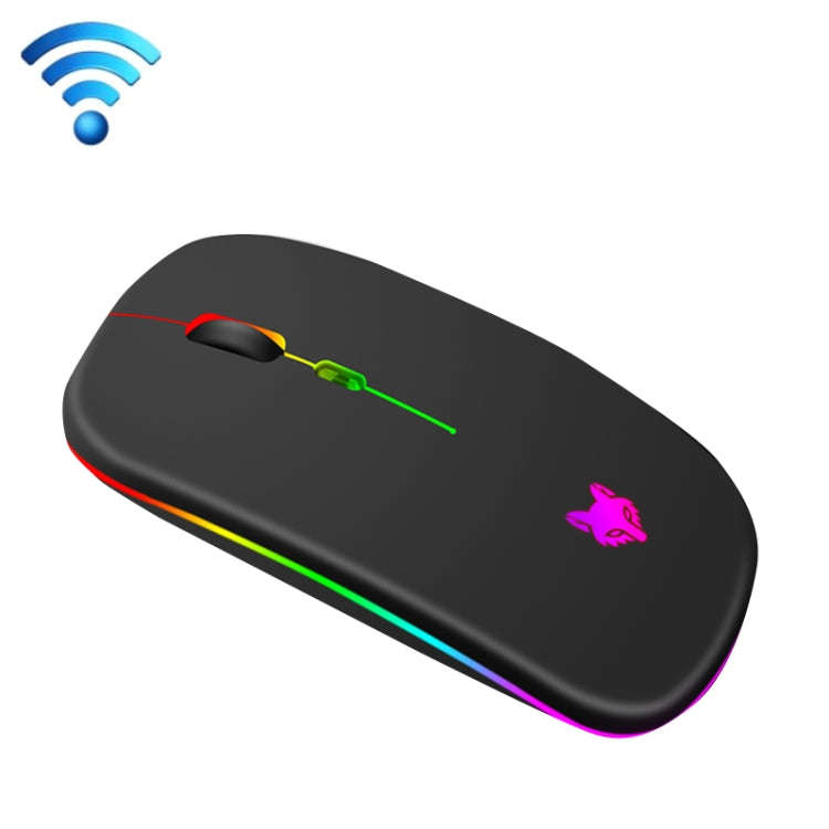 XUNSVFOX XYH50 4 Keys USB Charging Business Office Wireless Light Mouse(Black)
