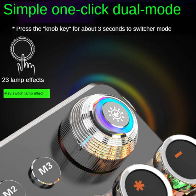 K820 104 Keys Retro Punk Plating Knob Glowing Wired Green Shaft Keyboard, Cable Length: 1.6m, Sty...