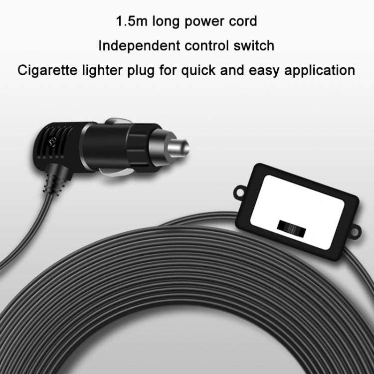 Car Powerful Fixing Clip Cooling High Wind Power Electric Fan, Specification: 8 inch Black 24V