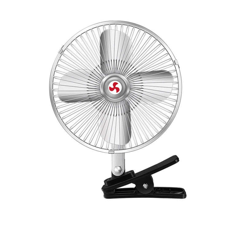 Car Powerful Fixing Clip Cooling High Wind Power Electric Fan, Specification: 8 inch Metal 12V