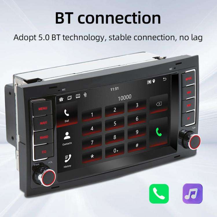 For Volkswagen Touareg 7 Inch GPS Navigation WIFI Car MP5, Memory: 1+32G
