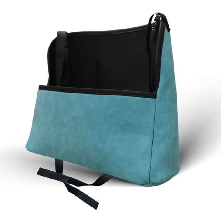 DE RAN FU Car Seat Storage Bag Chair Back Fur Leather Storage Bag(Blue)