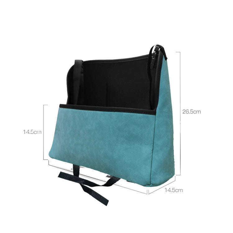 DE RAN FU Car Seat Storage Bag Chair Back Fur Leather Storage Bag(Blue)