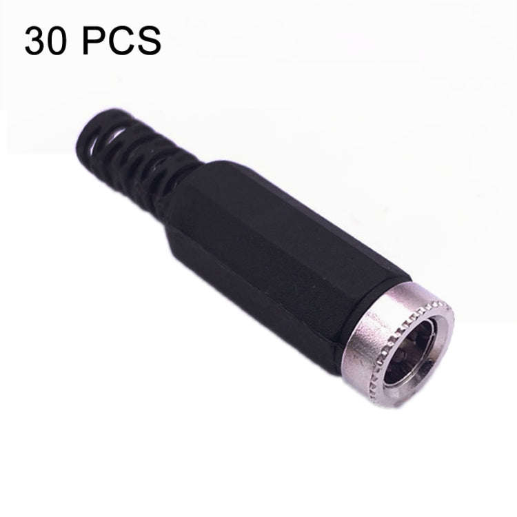 30 PCS Assembled Solder Wire DC Female Head(DC 2.5mm)