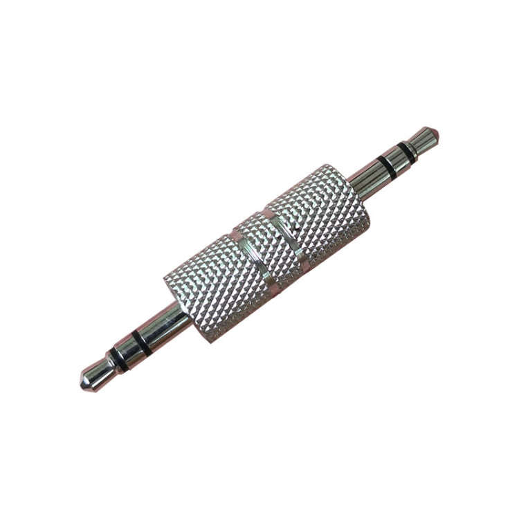 3pcs Metal 3.5mm Audio Male To Male Straight Through Adaptor(Nickel Plated)