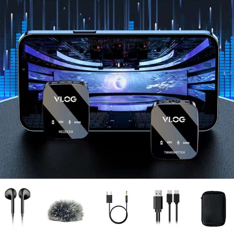 M18 Wireless Microphone Collar Clip Recording Equipment, Style: 1 In 2 8Pin