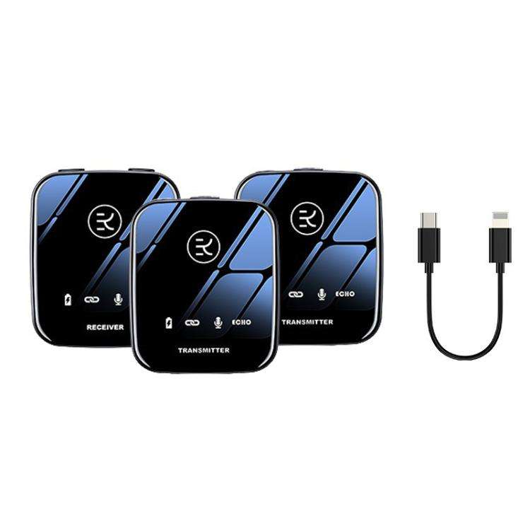M18 Wireless Microphone Collar Clip Recording Equipment, Style: 1 In 2 8Pin