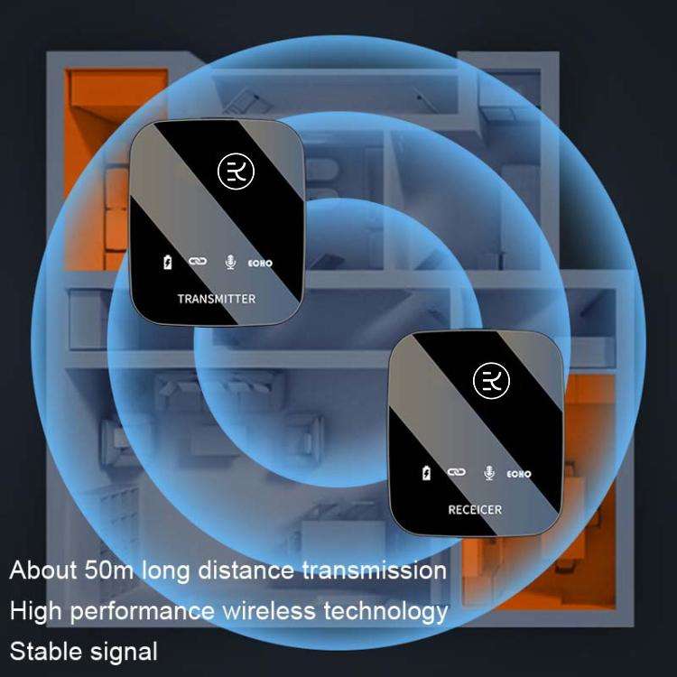 M18 Wireless Microphone Collar Clip Recording Equipment, Style: 1 In 2 Type-C+8Pin