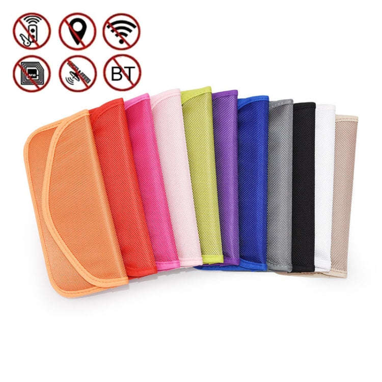 6.5 Inch Cell Phone Signal Shielding Bag Anti-location Isolated Signal RFID Storage Bag(Blue)