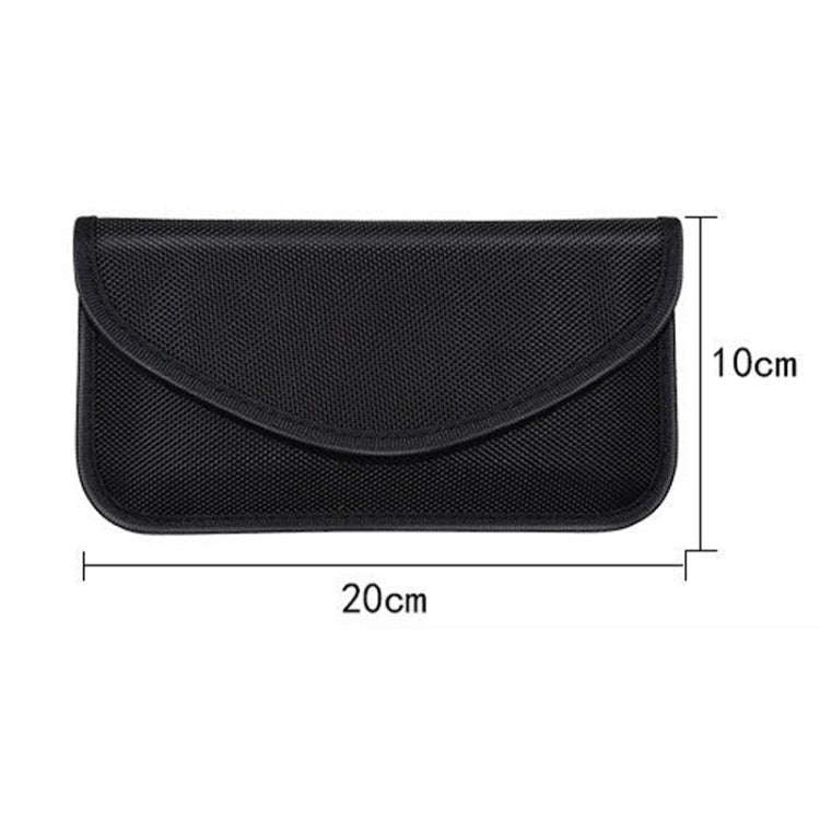 6.5 Inch Cell Phone Signal Shielding Bag Anti-location Isolated Signal RFID Storage Bag(Blue)