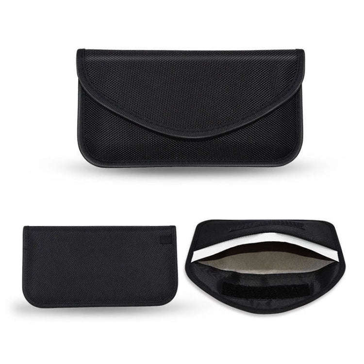 6.5 Inch Cell Phone Signal Shielding Bag Anti-location Isolated Signal RFID Storage Bag(Blue)
