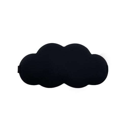 3D Cloud Eye Mask Ice Silk Slow Rebound Memory Foam Sleep Comfort Eye Mask(Black)