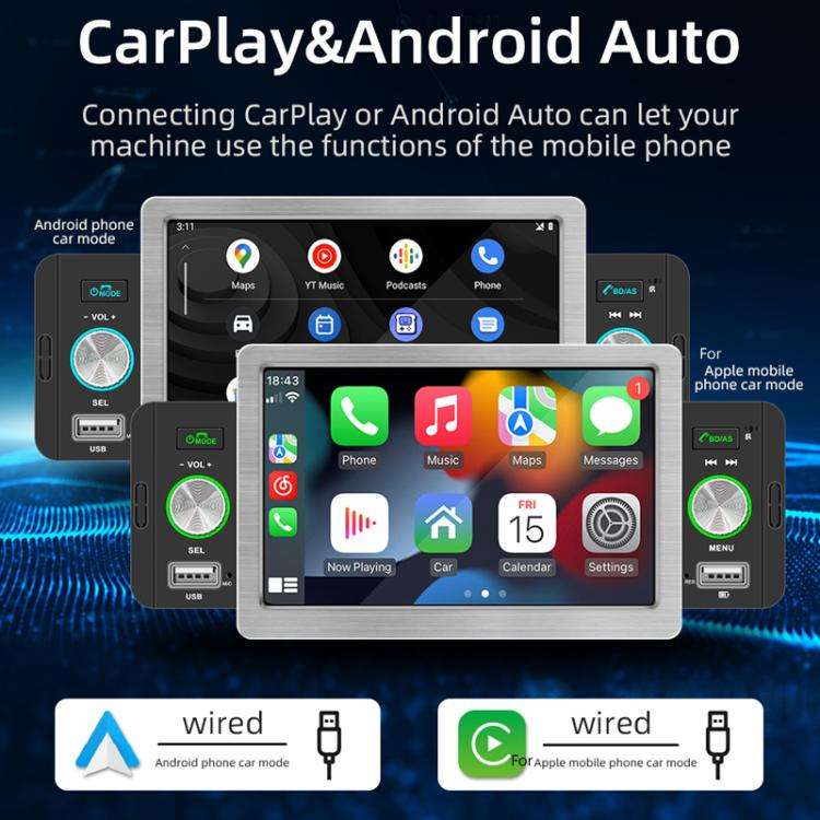 5 inch Bluetooth AUX Mobile Phone Interconnection USB Interface Car MP5(158C)