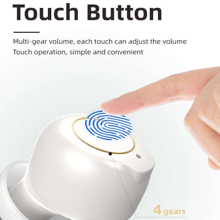 GM-902 Wireless Magnetic Charging Hearing Aids Elderly Sound Amplifier(Skin-color+White)